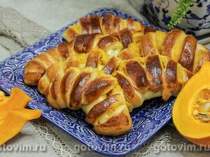 Булочки с заварным тыквенным кремом