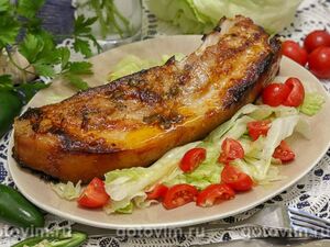Свиная грудинка, запеченная в глазури с лимоном и перцем чили